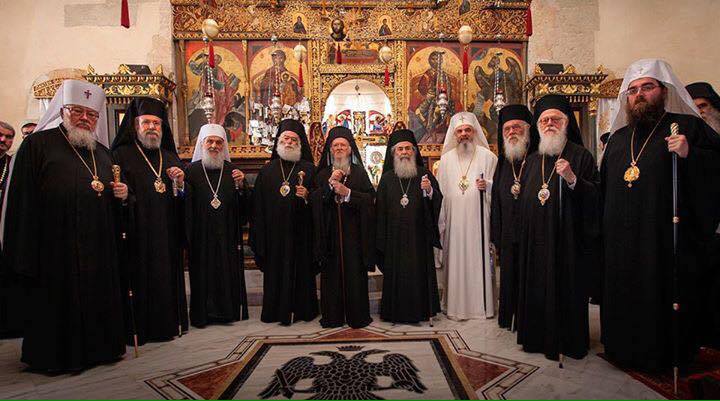 Die Patriarchen der teilnehmenden orthodoxen Kirchen